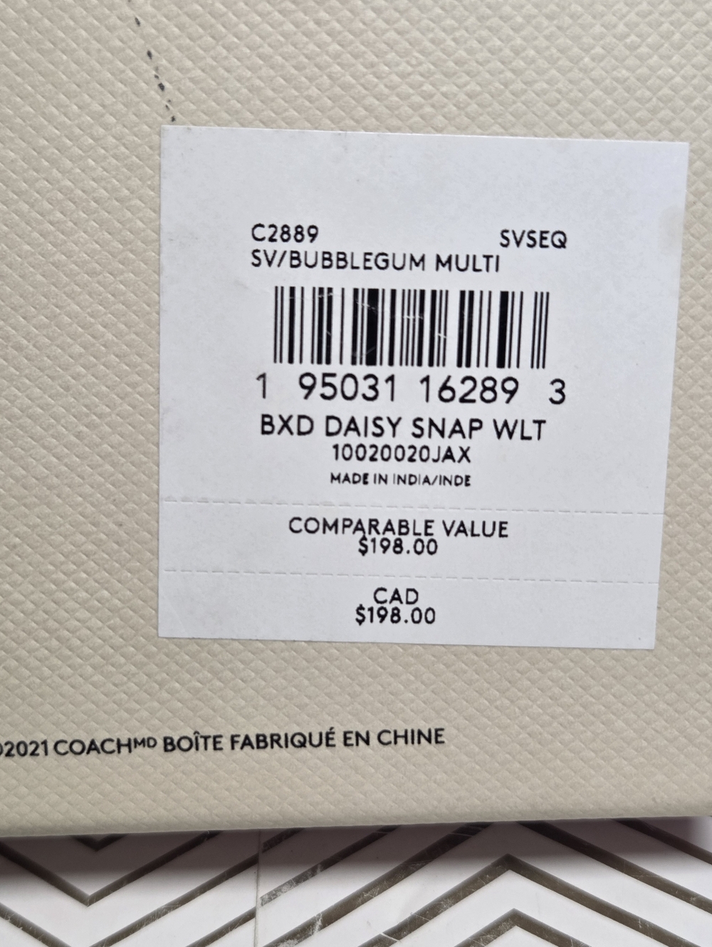 Coach Bubblegum Pink Daisy Snap Wallet Like New Boxed - Picture 4 of 14